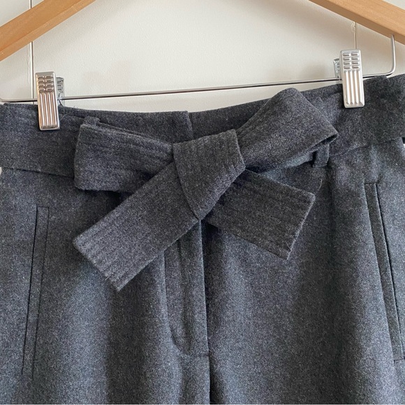 🍂 fall drop🍂 Wilfred Aritzia tie front pants wool dark grey - Picture 5 of 8